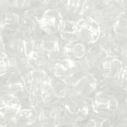 Glasperlen rocailles 6/0 (4mm) Transparent crystal